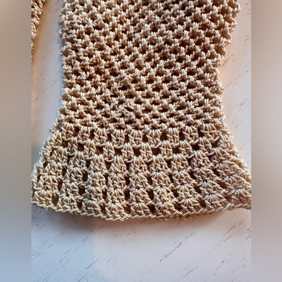 Hand made vintage crocheted gloves - Picture 4 of 7